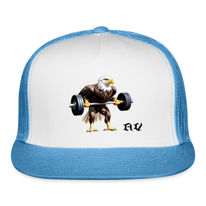 True American Trucker Cap - white/blue